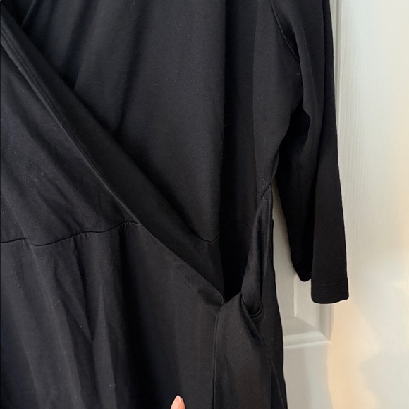 Wool& black wrap dress - Picture 4 of 6